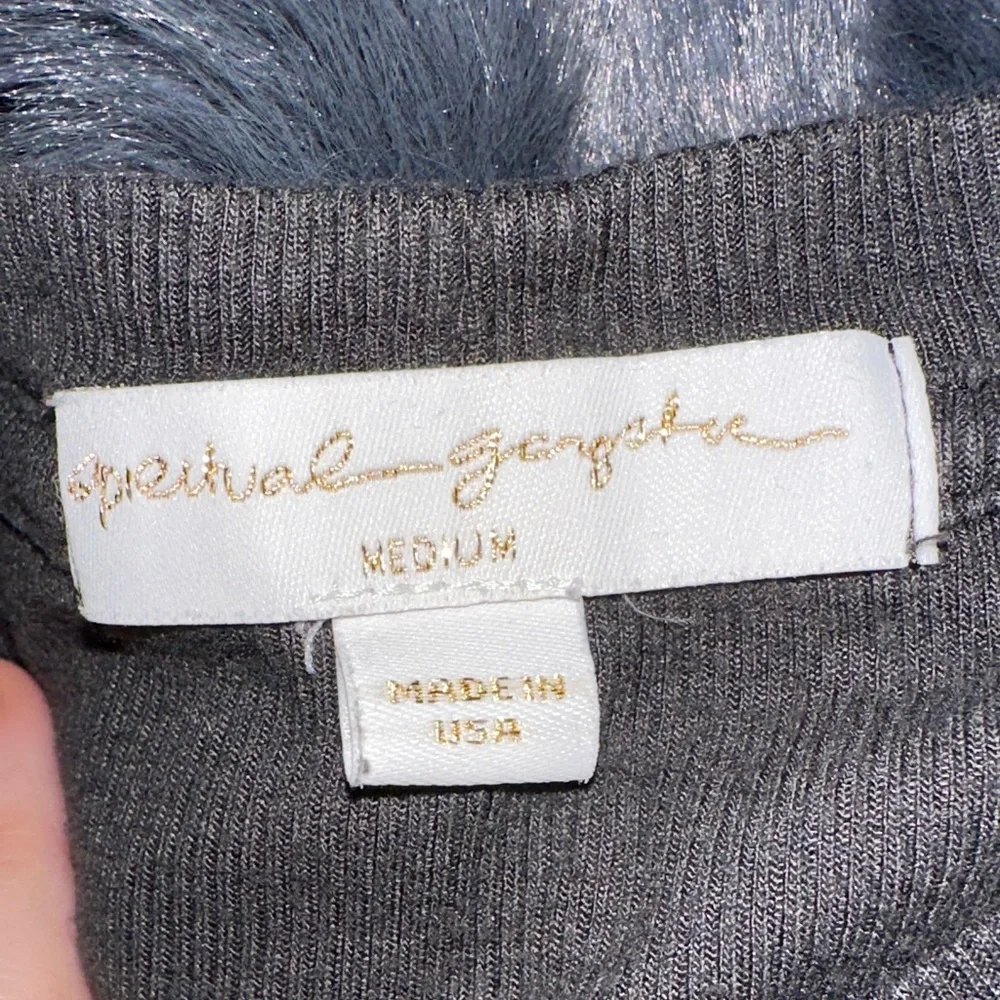 Spiritual Gangster Charcoal Knit Top NWOT - Picture 2 of 3